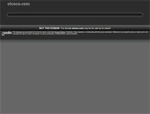 Tablet Screenshot of elcoco.com